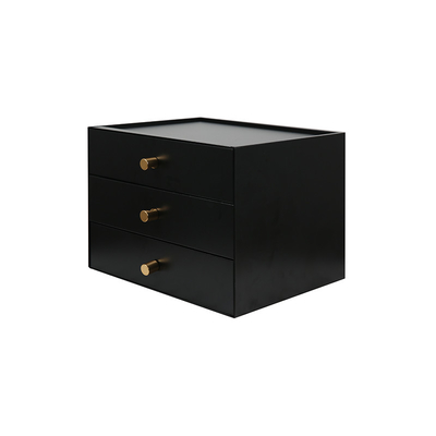 Metal Cosmetic Storage Box Makeup Organizer Jewelry Storage