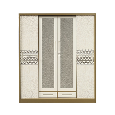 Customized Pictures Metal Wardrobe Closets Bedroom Home Style D500mm
