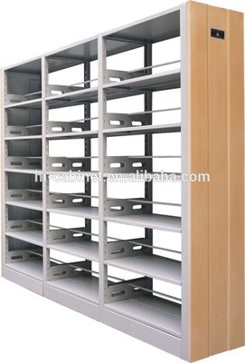 Library 2.0mm Thickness Stainless Steel Metal Storage Rack Library Shelving