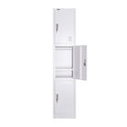 Bedroom Furniture 3 Door Steel Locker Metal Gym Lockers With Adjustable Shelf