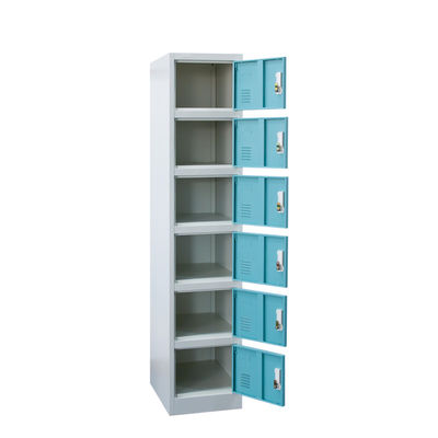 German Metal Lockers With Six Doors Commercial Gym Lockers