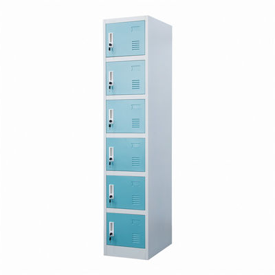 German Metal Lockers With Six Doors Commercial Gym Lockers
