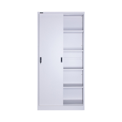 Metal Sliding Door Steel Book Rack Cabinet For Sale